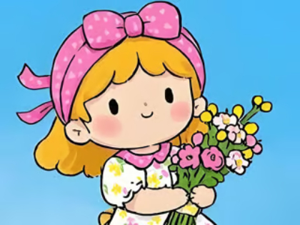 Xogo Puzzle de puñadas: pequena flor de flores  en liña