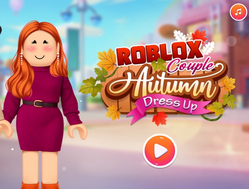 Xogo Vestido de outono de parella de Roblox  en liña