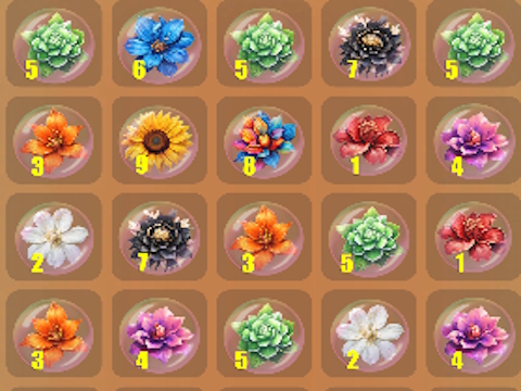 Xogo Flores de crebacabezas de dados!  en liña