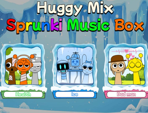 Xogo Huggy Mix Sprunki Music Box en liña