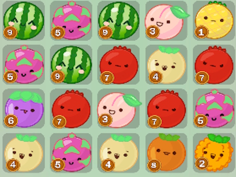 Xogo Puzzle de dados: froitas!  en liña