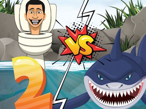 Xogo Hungry Shark vs Skibidi 2 en liña