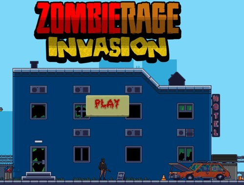 Xogo Invasión de rabia de zombies  en liña