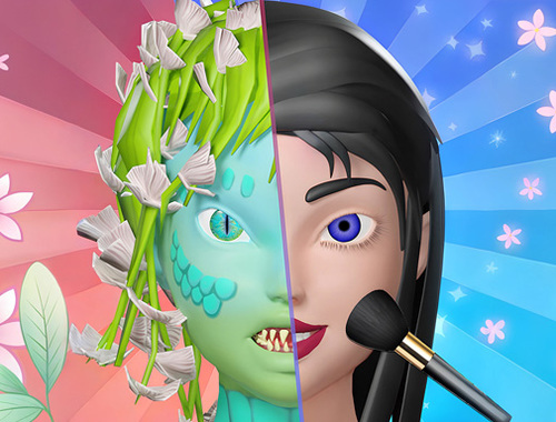 Xogo Maquillaxe Monster 3D  en liña