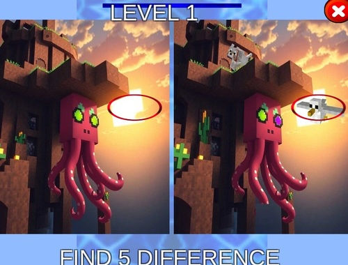 Xogo Anomalía de calamares de Minecraft  en liña