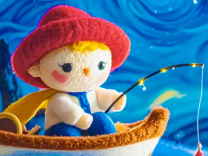 Xogo Puzzle Jigsaw: pesca nocturna estrellada  en liña