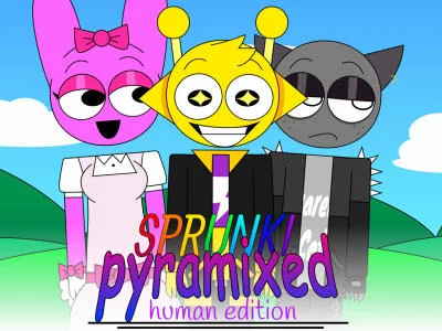 Xogo Sprunki Pyramixed: Edición humana  en liña
