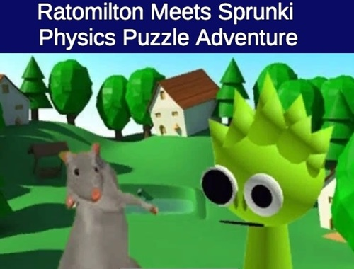 Xogo Rato Milton atópase con Sprunki Physics Puzzle Adventure  en liña