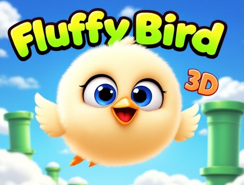 Xogo Fluffy Bird 3D en liña