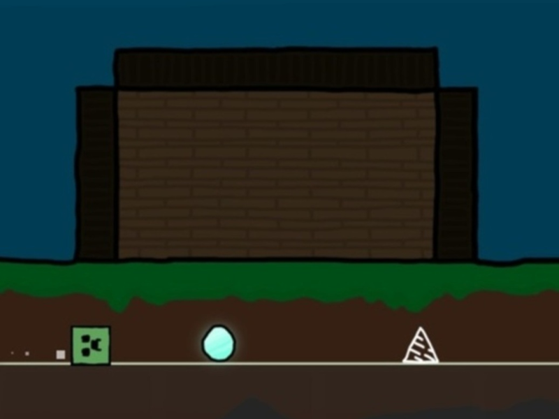 Xogo Erupción de xeometría pero mcraft  en liña