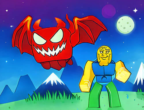 Xogo Obby o lendario dragón  en liña