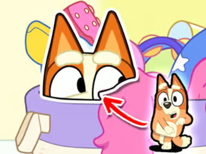 Xogo Puzzle Jigsaw: Bluey Hide & Seek  en liña