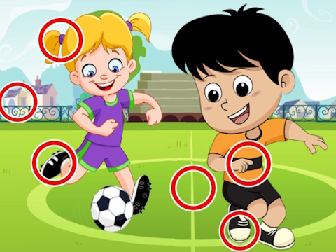Xogo Diferenzas de fútbol  en liña