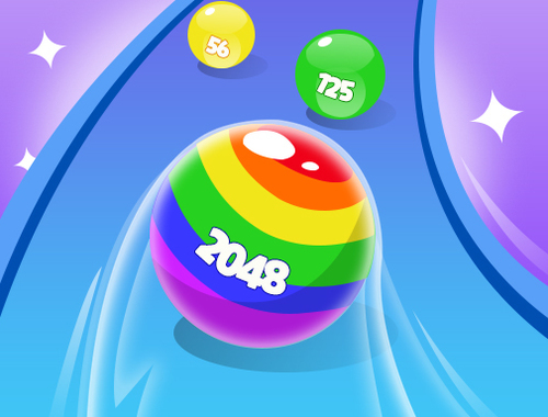 Xogo 2048 Run bolas fermosas  en liña