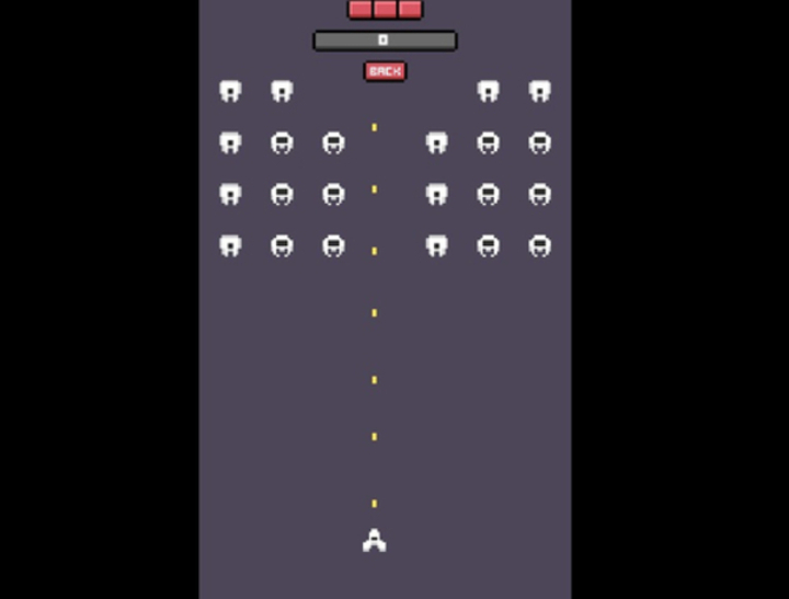 Xogo Arcade de invasión espacial  en liña
