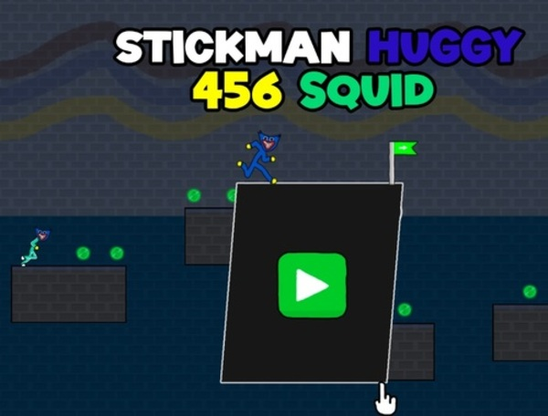 Xogo Stickman Huggy 456 Squid  en liña