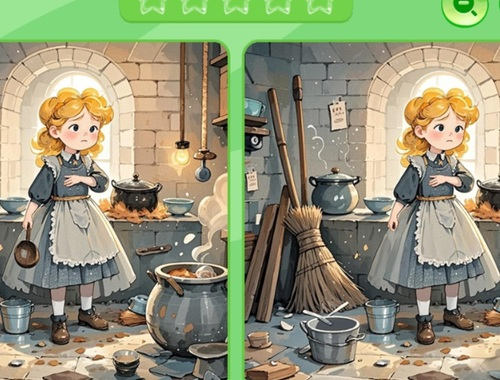 Xogo Atopa as diferenzas: Cenicienta  en liña
