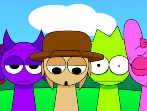 Xogo Sprunki Pyramixed - Animacións acabadas  en liña