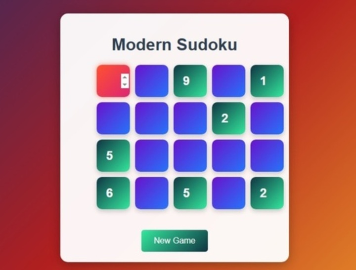Xogo SUDOKU MODERNO  en liña