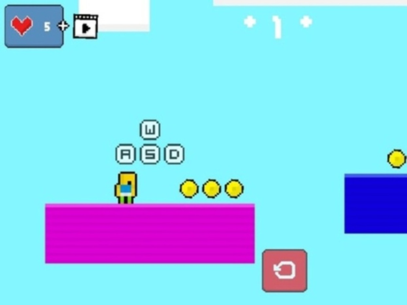 Xogo 2d Obby Rainbow Parkour  en liña