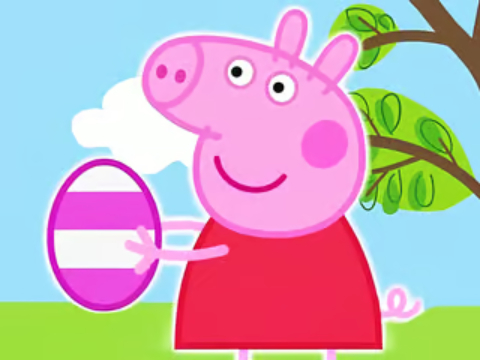 Xogo Puzzle de puerca: ovos de Peppa Pig Paster  en liña