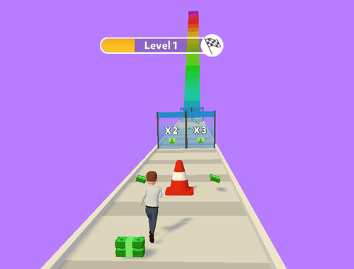 Xogo Money Stack Run 3D  en liña