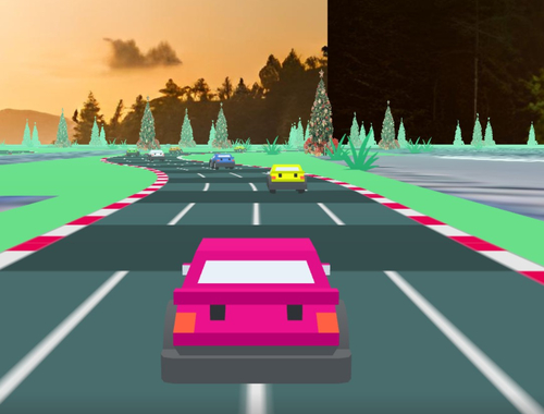 Xogo Chase de alta velocidade 3D  en liña