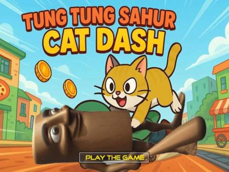 Xogo Tung Tung Sahur Cat Dash en liña