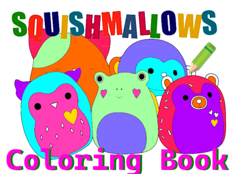 Xogo Libro para colorear Squishmallow en liña
