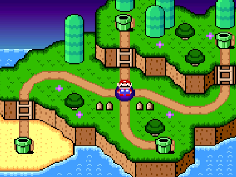 Xogo Super Mario World Legend of the Four Keys en liña