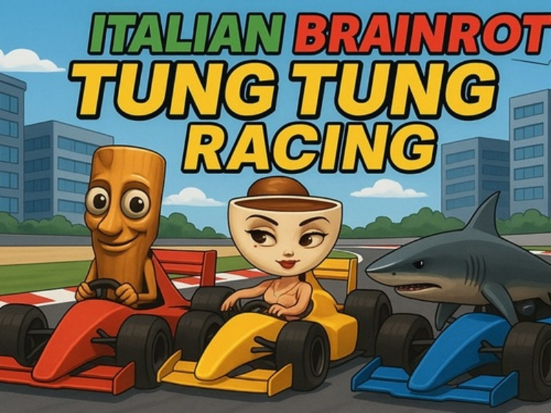 Xogo Italiano Brainrot Tung Tung Racing en liña