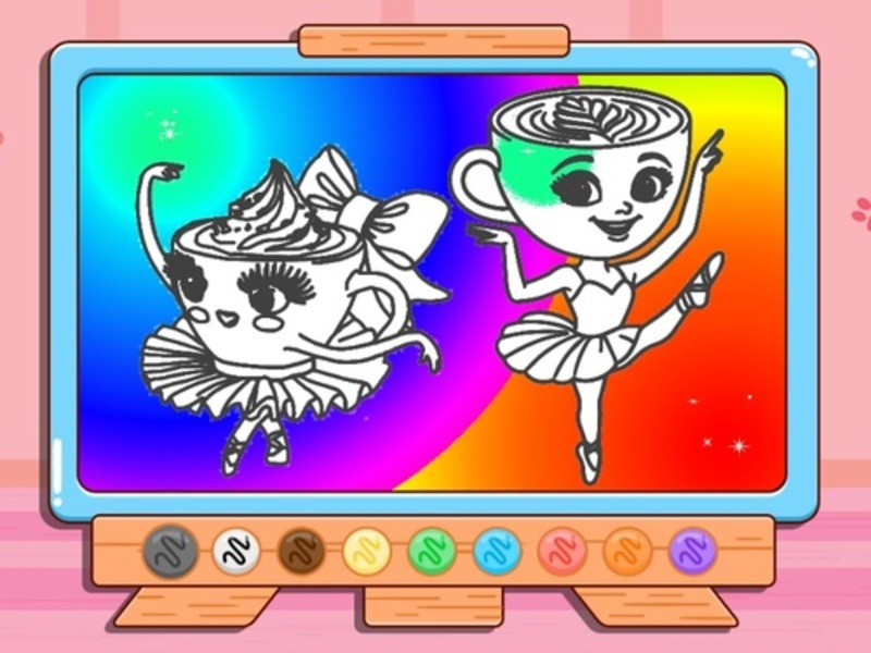 Xogo Libro para colorear: Ballerina Cappuccin en liña