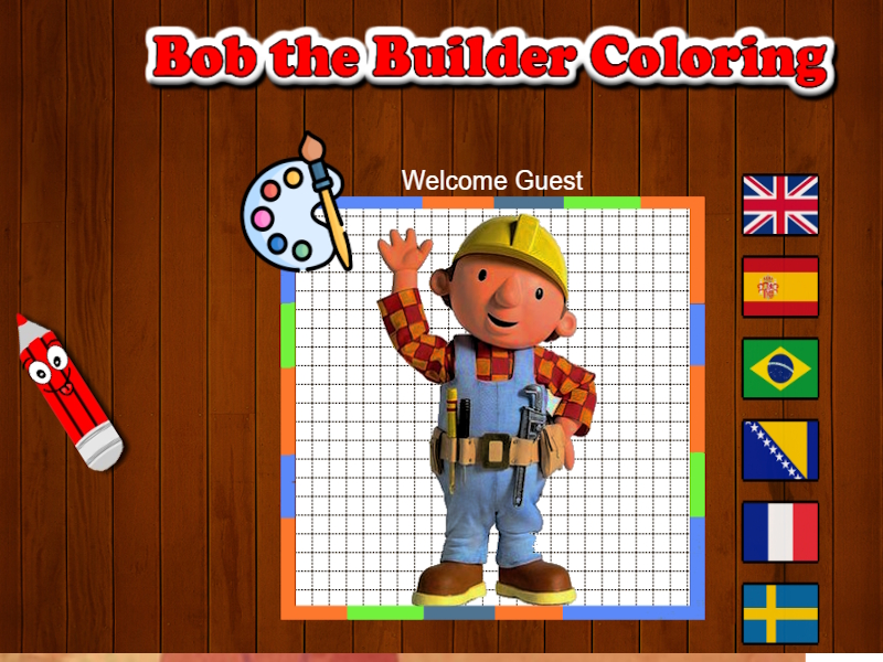 Xogo Bob the Builder Coloring en liña