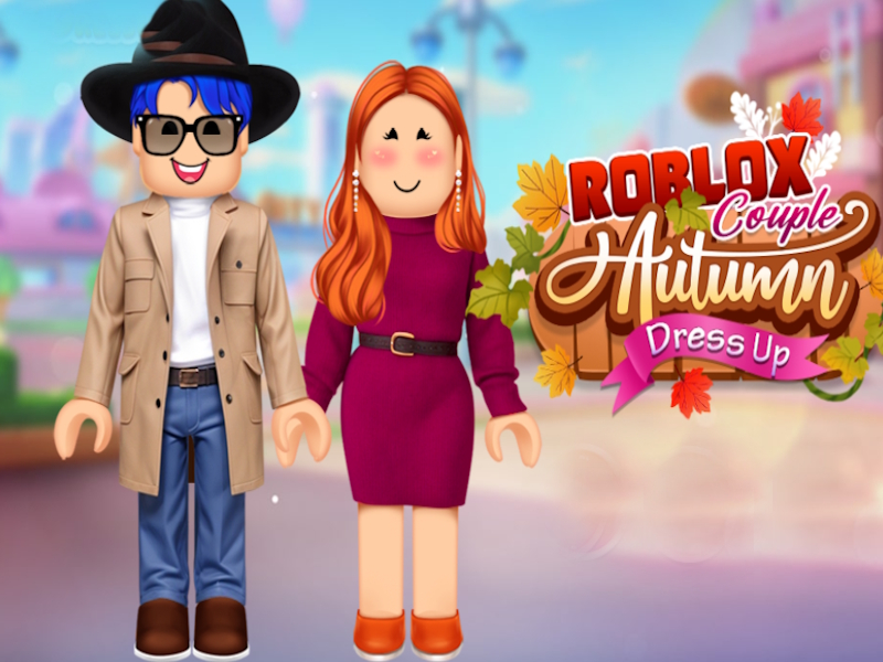 Xogo Dressup de outono de parella de Roblox en liña
