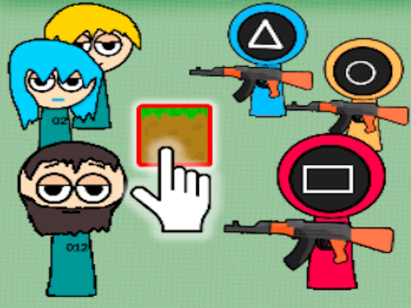 Xogo Sandbox Squid Game Crea un reto en liña