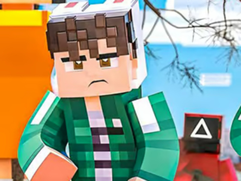 Xogo Puzzle Jigsaw: Squid Game Minecraft en liña