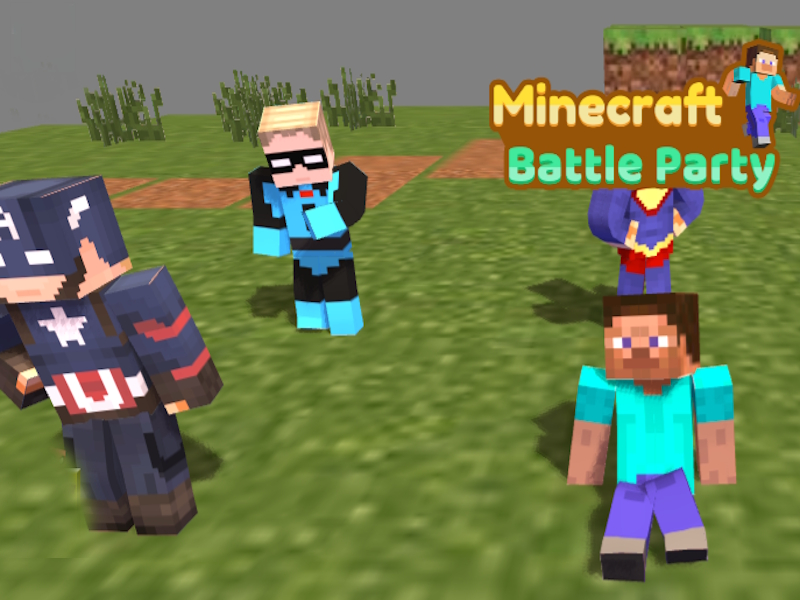 Xogo Partido de batalla de Minecraft en liña