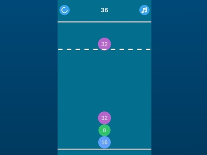 Xogo 2048 Fusión en liña