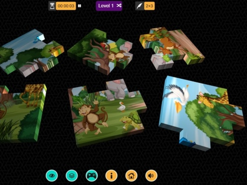Xogo Puzzle 3D Jigsaw en liña