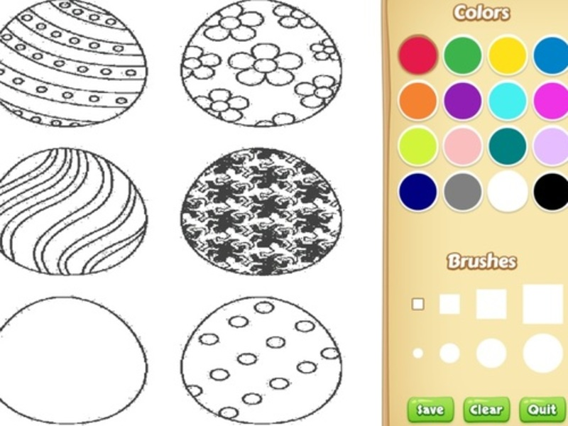 Xogo Libro para colorear de ovos de Pascua para nenos en liña