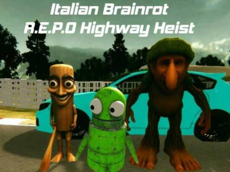 Xogo Brainrot italiano R. E. P. O Highway Heist en liña