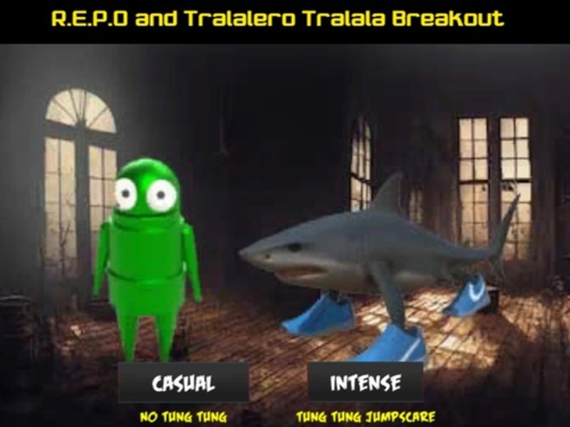 Xogo R. E. P. O e Tralalero Tralala Breakout en liña