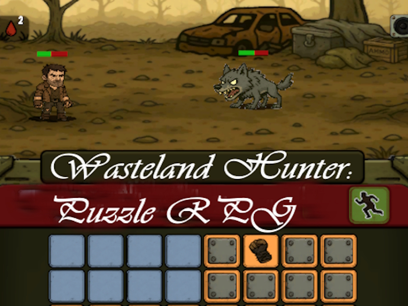 Xogo Wasteland Hunter: Puzzle RPG en liña