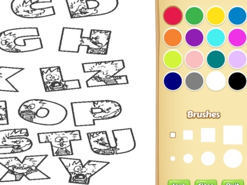 Xogo Libro para colorear animal de alfabeto para nenos en liña