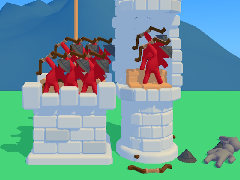 Xogo Arqueiros Heroes: Castle War en liña