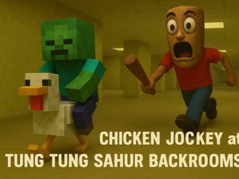 Xogo Jockey de polo en Tung Tung Sahur Backrooms en liña