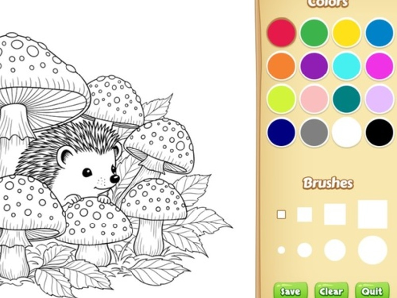 Xogo Libro para colorear de animais de debuxos animados para nenos en liña