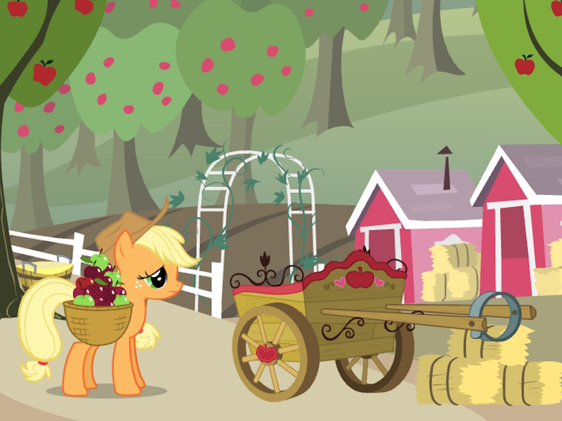 Xogo A miña colleita de mazá de Apple Little Pony Applejack en liña