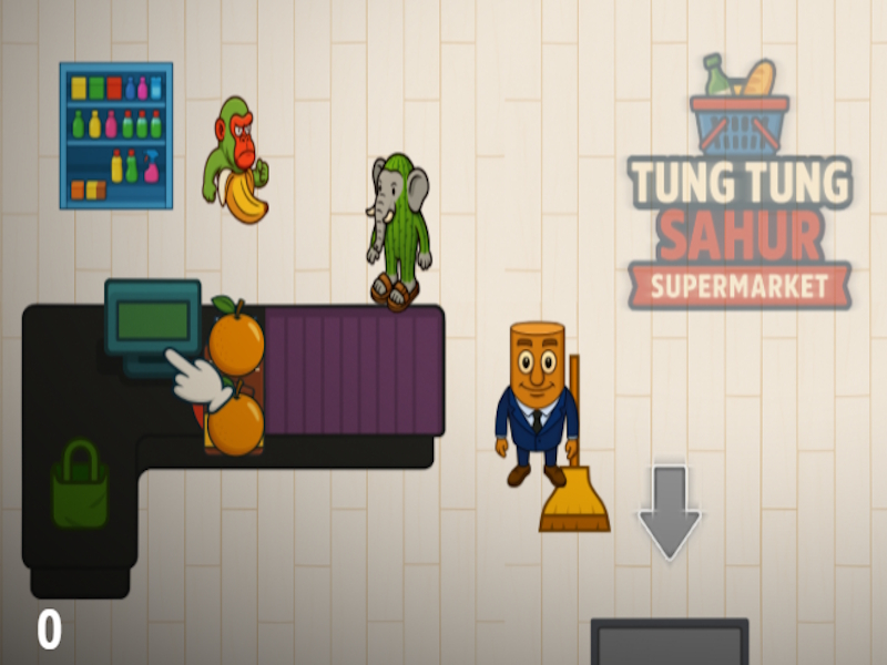 Xogo Supermercado Tung Tung Sahur en liña