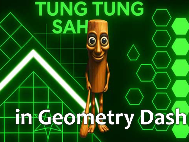 Xogo Tung Tung Sahur en Geometry Dash en liña